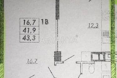 1-комнатная квартира по адресу Овидиопольская дор. (площадь 43,3 м²) - Atlanta.ua - фото 9