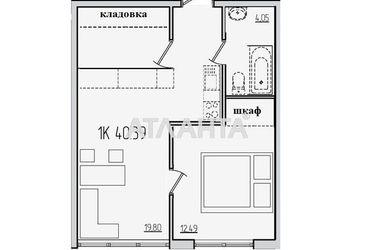 1-room apartment apartment by the address st. Zhemchuzhnaya (area 41 m²) - Atlanta.ua - photo 26