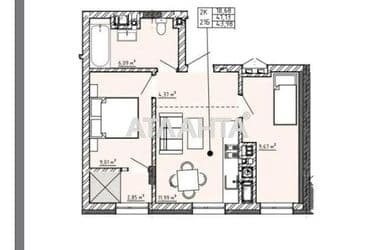 2-кімнатна квартира за адресою вул. Орлика Пилипа (площа 44,0 м²) - Atlanta.ua - фото 8