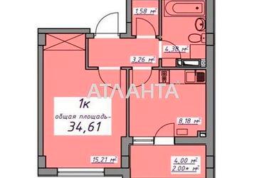 1-кімнатна квартира за адресою вул. Масив 10 (площа 34,2 м²) - Atlanta.ua - фото 9