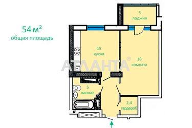 1-room apartment apartment by the address st. Koroleva ak (area 54 m²) - Atlanta.ua - photo 10