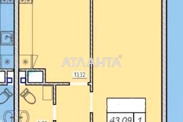 1-room apartment apartment by the address st. Zhemchuzhnaya (area 43 m²) - Atlanta.ua - photo 22