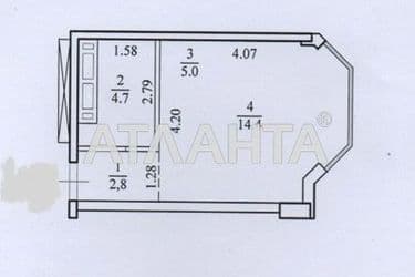 1-room apartment apartment by the address st. Shkolnaya (area 26,8 m²) - Atlanta.ua - photo 35