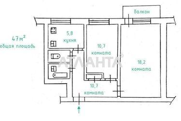 2-комнатная квартира по адресу ул. Хмельницкого Богдана (площадь 47 м²) - Atlanta.ua - фото 14