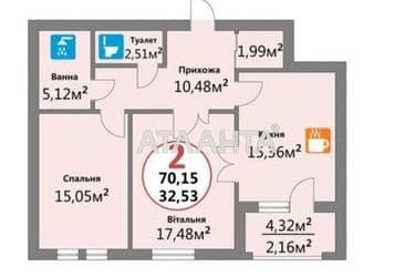 2-кімнатна квартира за адресою вул. Надійна (площа 72 м²) - Atlanta.ua - фото 18