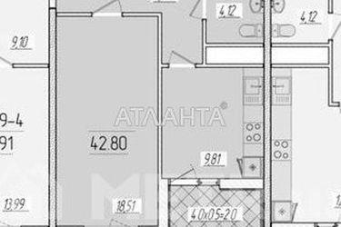 1-кімнатна квартира за адресою вул. Краснова (площа 42,8 м²) - Atlanta.ua - фото 8