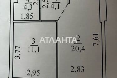 1-кімнатна квартира за адресою вул. Вільямса ак. (площа 40 м²) - Atlanta.ua - фото 16