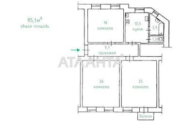 3-rooms apartment apartment by the address st. Khmelnitskogo Bogdana (area 95,1 m²) - Atlanta.ua - photo 17