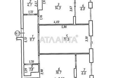 2-rooms apartment apartment by the address st. Shevchenko T ul (area 80,9 m²) - Atlanta.ua - photo 60