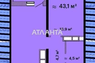 1-кімнатна квартира за адресою вул. Варненська (площа 44,9 м²) - Atlanta.ua - фото 21