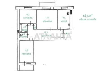 3-кімнатна квартира за адресою Люстдорфська дор. (площа 67,4 м²) - Atlanta.ua - фото 19