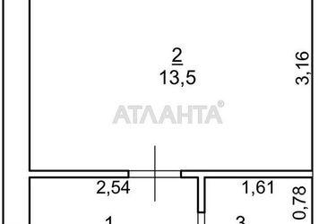 1-комнатная квартира по адресу ул. Массив №24 (площадь 21,5 м²) - Atlanta.ua - фото 26