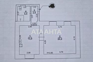 1-кімнатна квартира за адресою вул. Чорноморського Козацтва (площа 40 м²) - Atlanta.ua - фото 14