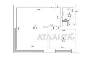 1-кімнатна квартира за адресою вул. Сергія Данченка (площа 40,6 м²) - Atlanta.ua - фото 20