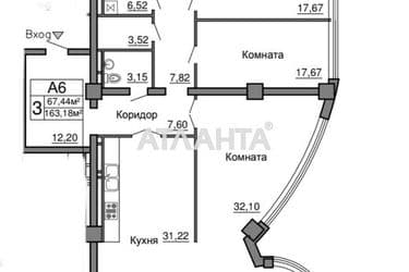 1-комнатная квартира по адресу Мореходный пер. (площадь 184,7 м²) - Atlanta.ua - фото 7