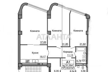 3-комнатная квартира по адресу Мореходный пер. (площадь 146 м²) - Atlanta.ua - фото 8