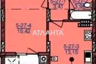 1-room apartment apartment by the address st. Ternopolskaya ul (area 38,8 m²) - Atlanta.ua - photo 7