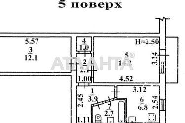 2-rooms apartment apartment by the address st. Varnenskaya (area 43,6 m²) - Atlanta.ua - photo 24