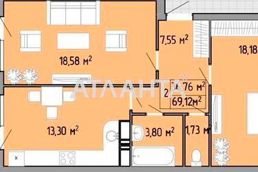 2-комнатная квартира по адресу ул. Пишоновская (площадь 69,1 м²) - Atlanta.ua - фото 10