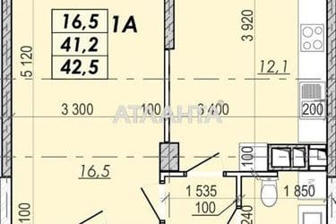 1-кімнатна квартира за адресою Овідіопольська дор. (площа 42,8 м²) - Atlanta.ua - фото 12