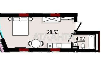 1-room apartment apartment by the address st. Arkadiyskaya Alleya (area 32,6 m²) - Atlanta.ua - photo 12