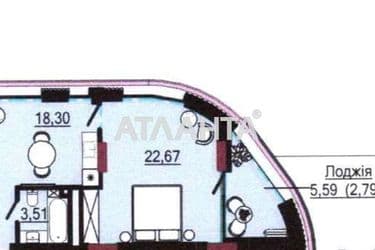 1-комнатная квартира по адресу ул. Аркадийская Аллея (площадь 47,3 м²) - Atlanta.ua - фото 14