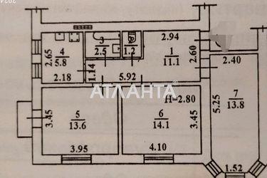 3-rooms apartment apartment by the address st. Grushevskogo Mikhaila Bratev Achkanovykh (area 63 m²) - Atlanta.ua - photo 22