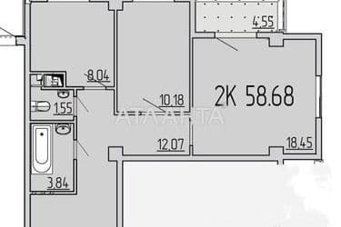 2-кімнатна квартира за адресою вул. Перлинна (площа 58,7 м²) - Atlanta.ua - фото 7