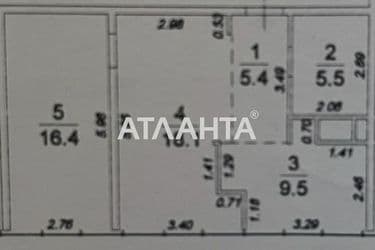 2-комнатная квартира по адресу ул. Болгарская (площадь 54,9 м²) - Atlanta.ua - фото 36