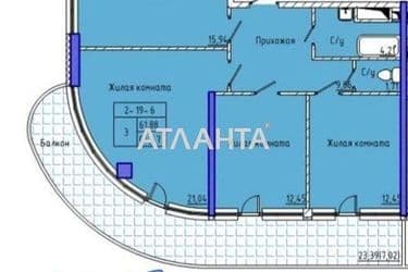 2-кімнатна квартира за адресою вул. Каманіна (площа 83 м²) - Atlanta.ua - фото 40