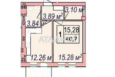 1-room apartment apartment by the address st. Mayskiy per (area 41,2 m²) - Atlanta.ua - photo 12