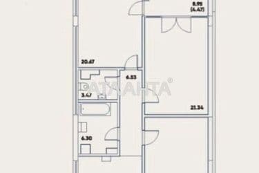 2-комнатная квартира по адресу ул. Репина (площадь 93,9 м²) - Atlanta.ua - фото 25