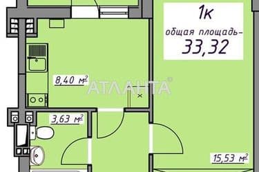 1-комнатная квартира по адресу ул. Массив 10 (площадь 33 м²) - Atlanta.ua - фото 13