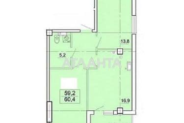 2-rooms apartment apartment by the address st. Karantinnaya Lizoguba (area 60,4 m²) - Atlanta.ua - photo 22