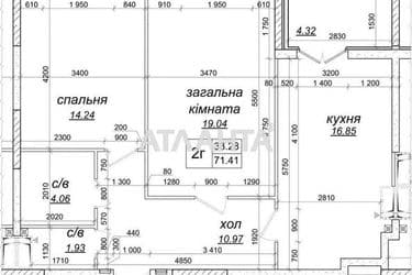 2-кімнатна квартира за адресою вул. Приміська (площа 72 м²) - Atlanta.ua - фото 27