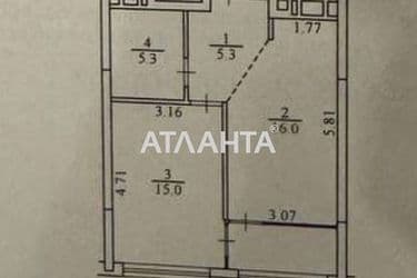 1-кімнатна квартира за адресою вул. Віктора Некрасова (площа 45,7 м²) - Atlanta.ua - фото 24