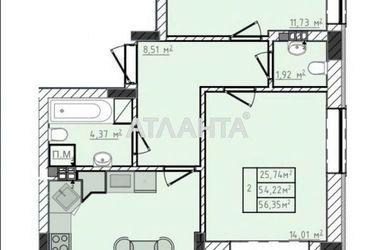 2-кімнатна квартира за адресою вул. Шевченка (площа 56 м²) - Atlanta.ua - фото 22