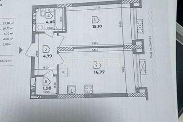 1-кімнатна квартира за адресою вул. Набережно-Рибальська (площа 42,8 м²) - Atlanta.ua - фото 12