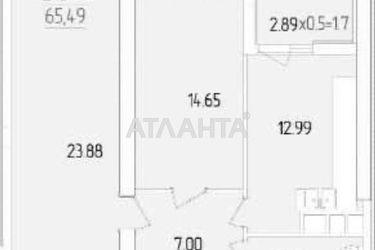 2-кімнатна квартира за адресою вул. Краснова (площа 65,5 м²) - Atlanta.ua - фото 11