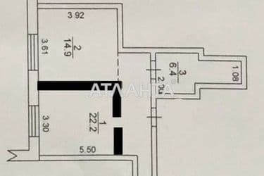 1-room apartment apartment by the address st. Kondratyuka Yuriya (area 43,5 m²) - Atlanta.ua - photo 22