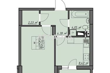 1-room apartment apartment by the address st. Odesskaya (area 36,8 m²) - Atlanta.ua - photo 30