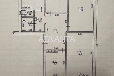 Багатокімнатна квартира за адресою вул. Набережна (площа 85,2 м²) - Atlanta.ua - фото 16