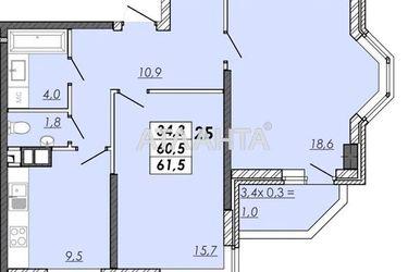 2-rooms apartment apartment by the address st. Ovidiopolskaya dor (area 61,5 m²) - Atlanta.ua - photo 21