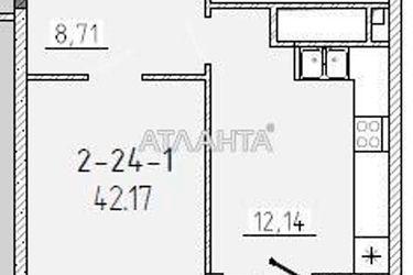 1-кімнатна квартира за адресою вул. Краснова (площа 42,1 м²) - Atlanta.ua - фото 9