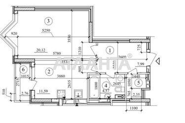 1-room apartment apartment by the address st. Bazhana pr (area 49,4 m²) - Atlanta.ua - photo 30