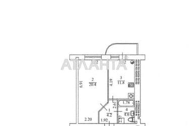 1-room apartment apartment by the address st. Dnepropetr dor Semena Paliya (area 42,1 m²) - Atlanta.ua - photo 23