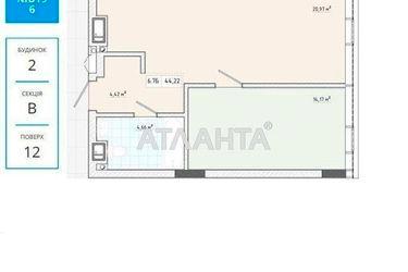 1-room apartment apartment by the address st. Truskavetskaya ul (area 44,2 m²) - Atlanta.ua - photo 8