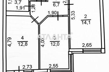 2-кімнатна квартира за адресою вул. Перлинна (площа 54,8 м²) - Atlanta.ua - фото 31