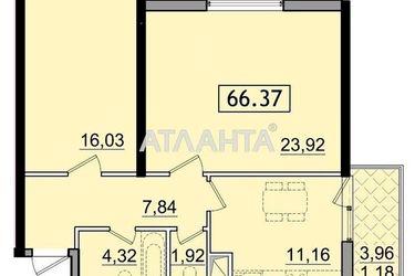 2-комнатная квартира по адресу ул. Сахарова (площадь 60 м²) - Atlanta.ua - фото 12