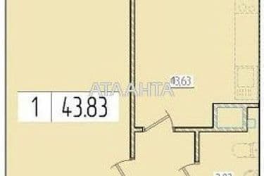 1-кімнатна квартира за адресою вул. Перлинна (площа 43,8 м²) - Atlanta.ua - фото 20